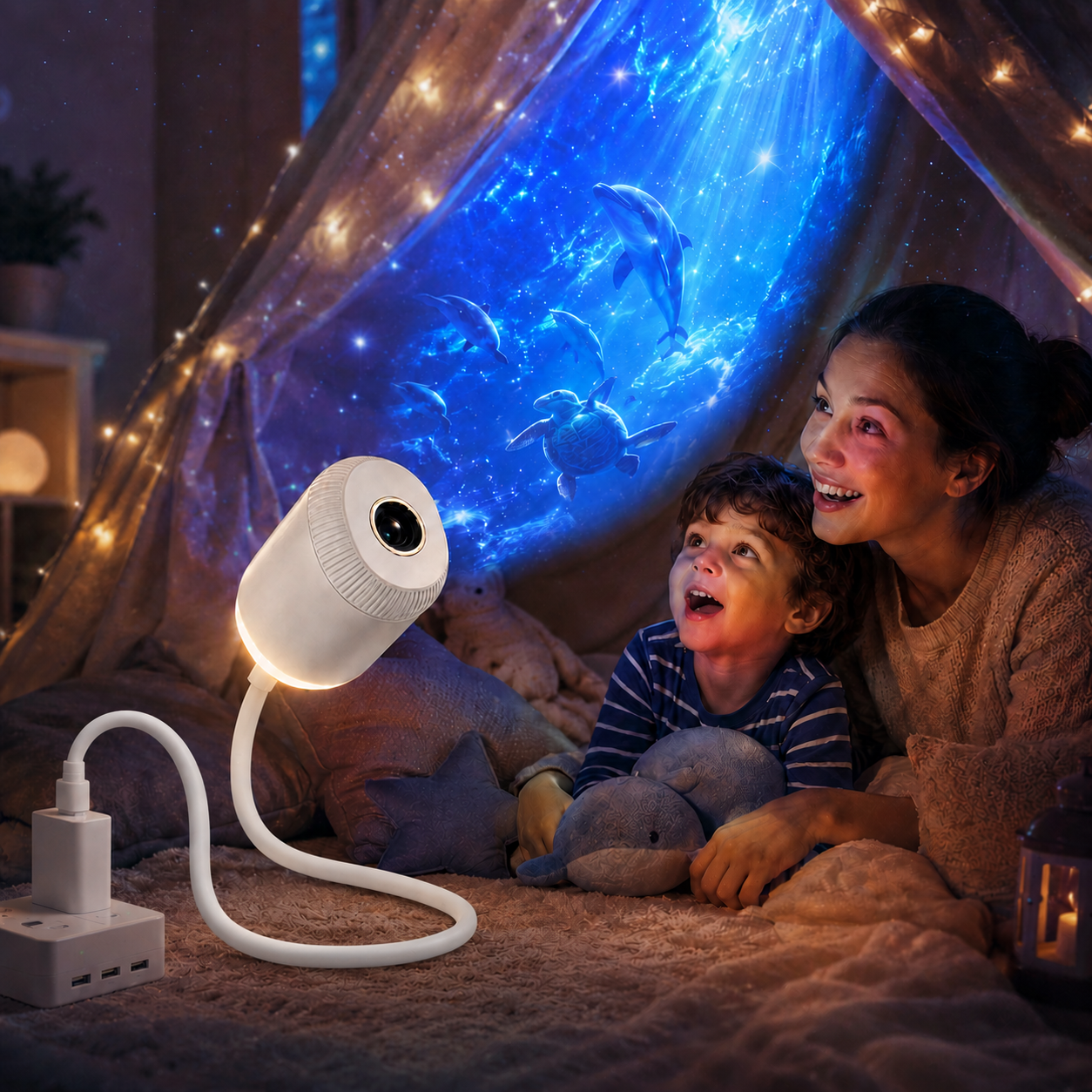 Bcessv® 🍧🍧 HD Smart Dynamic 5D Holographic Night Light Projector
